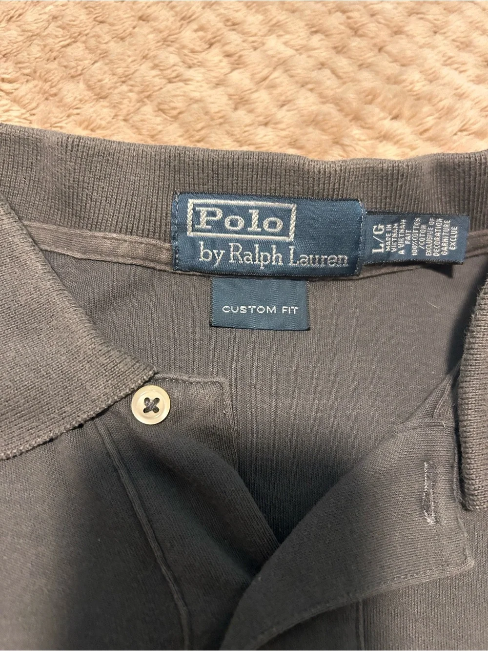 Polo by Ralph Lauren Men's Polo Shirt in Charcoal